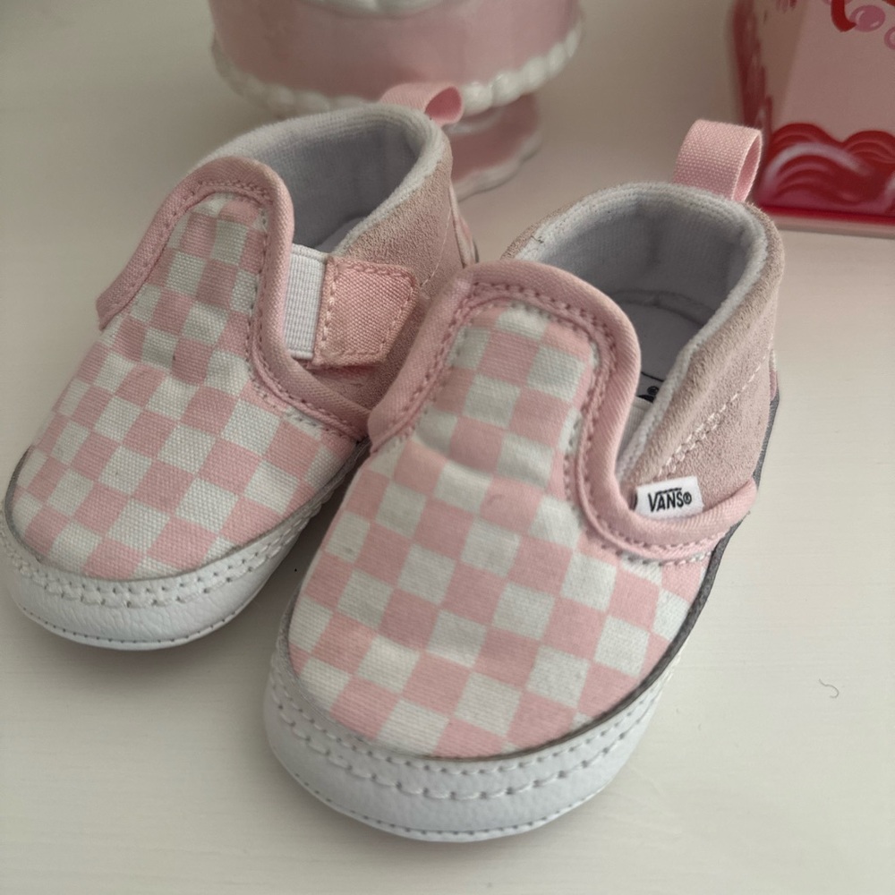 Pink Checkered Vans infant